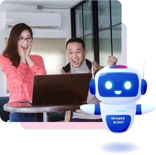 An engineer with robot
