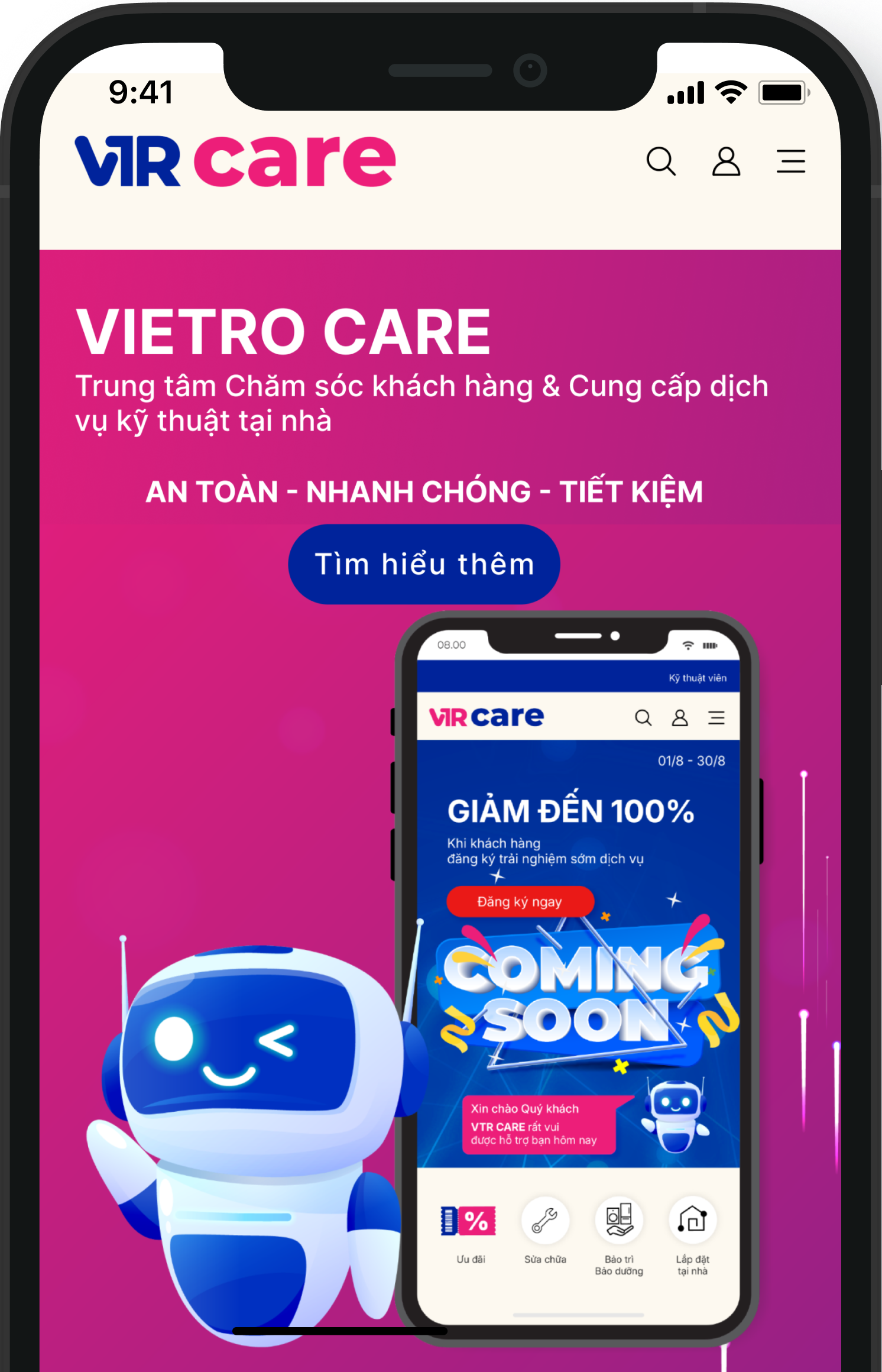 A phone with robot